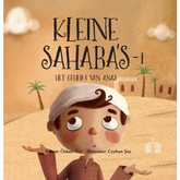 Boekomslag van Kleine Sahaba’s Deel 1 met illustratie van personage met opwaartse blik